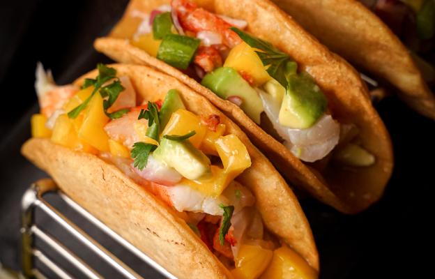 Mango Ceviche Tacos