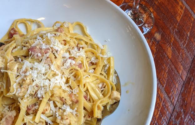 Delicious Fettucine Carbonara