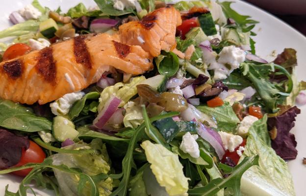 Mediterranean Salmon Salad