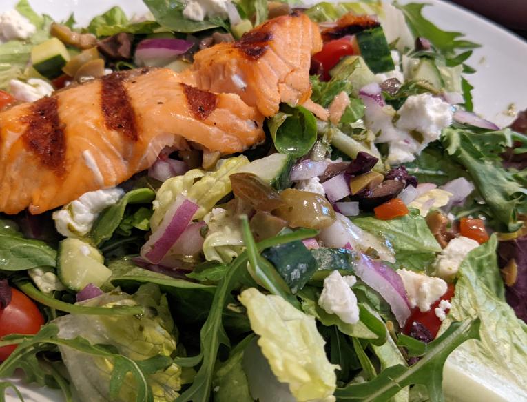 Mediterranean Salmon Salad